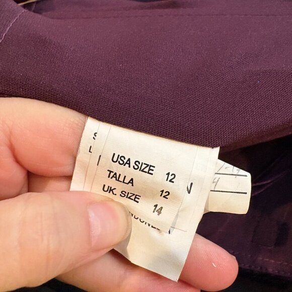 Morilee by Madeline Gardner Bridesmaids 21540 Strapless Velvet dress in Plum - Picture 6 of 6